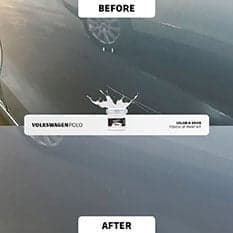 Before and after touch up repair 18