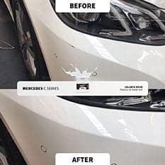 Before and after touch up repair 8