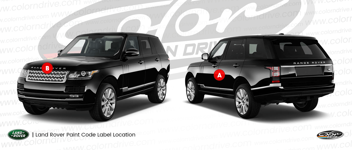 مخطط موقع ملصق كود لون LAND ROVER